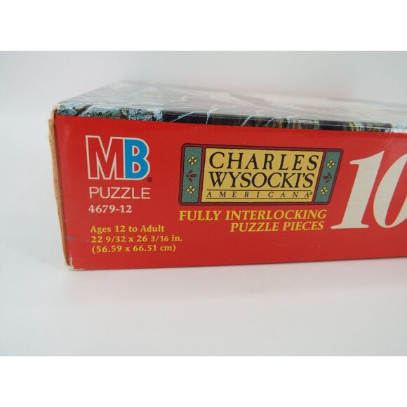 Charles Wysocki's Americana Cardinal Christmas Puzzle 1000 Pieces NEW - Picture 9 of 9